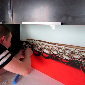 Установка фартука