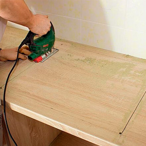 Сделать выпил в столешнице